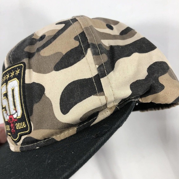 Chicago Bulls 50th Anniversary Snapback Hat 2016 AT&T Stadium Giveaway NBA Camo - Picture 6 of 12